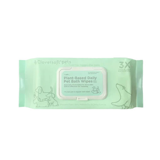 Cloversoft Pet Bath Wipes