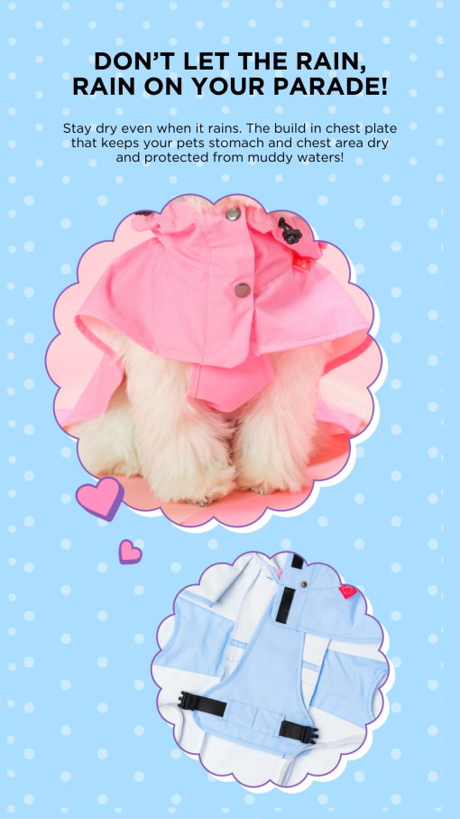 Hello Kitty Easy Wear Raincoat - Blue - Image 7