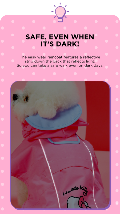 Hello Kitty Easy Wear Raincoat - Blue - Image 8