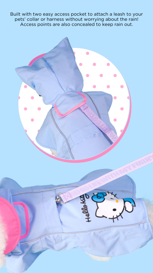 Hello Kitty Easy Wear Raincoat - Blue - Image 9