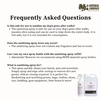Alternative view of G-Natural: Sanitising Spray